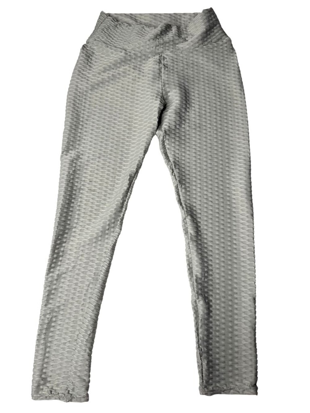 Shein Womens Textured Gray Stretch Leggings M
